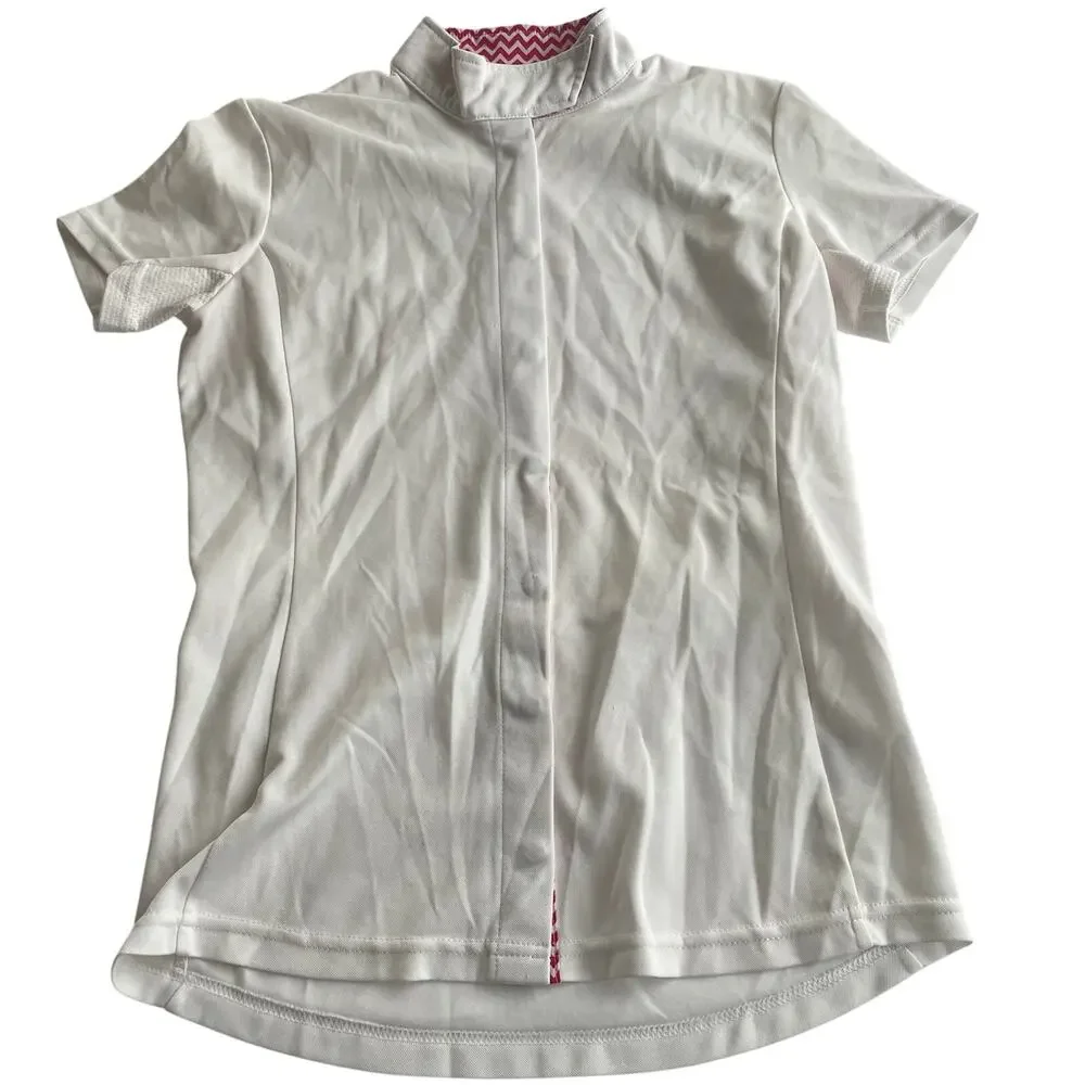 Dublin Competition White Button Front Shirt - Size XL
